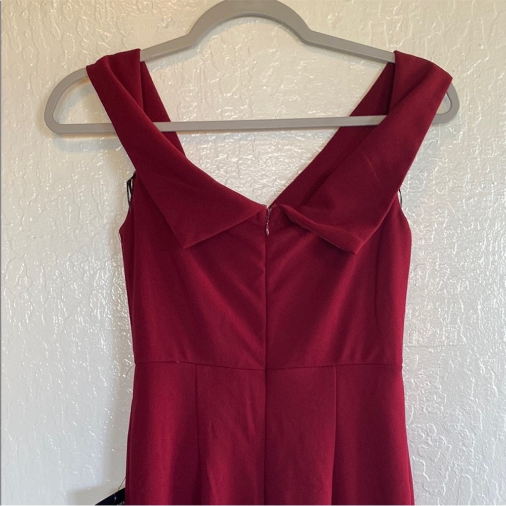 Lulu's Deep Red Maxi Dress - Picture 4 of 4